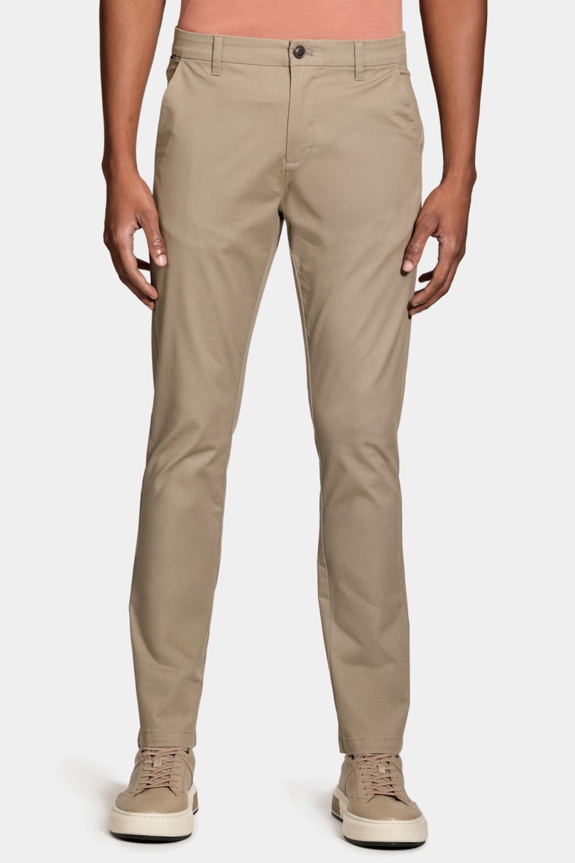 Calça New Slim Twill Classic Caqui