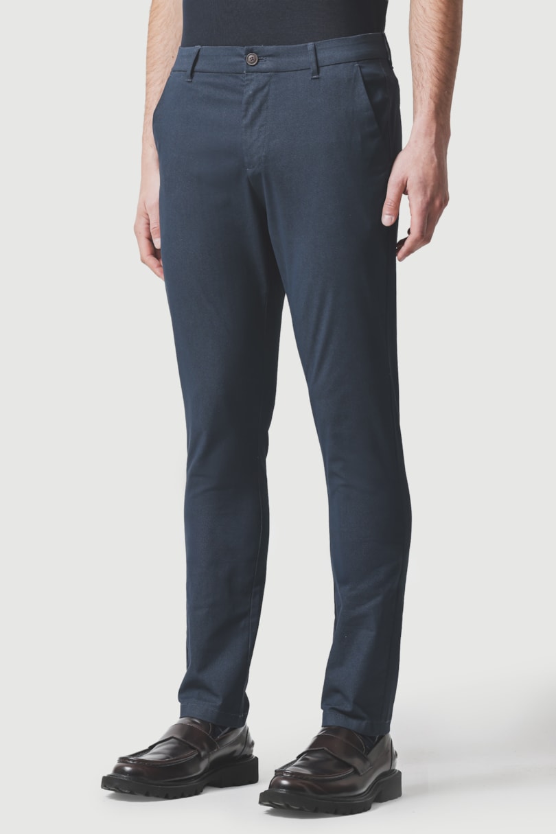 Calça New Slim Twill Classic Marinho