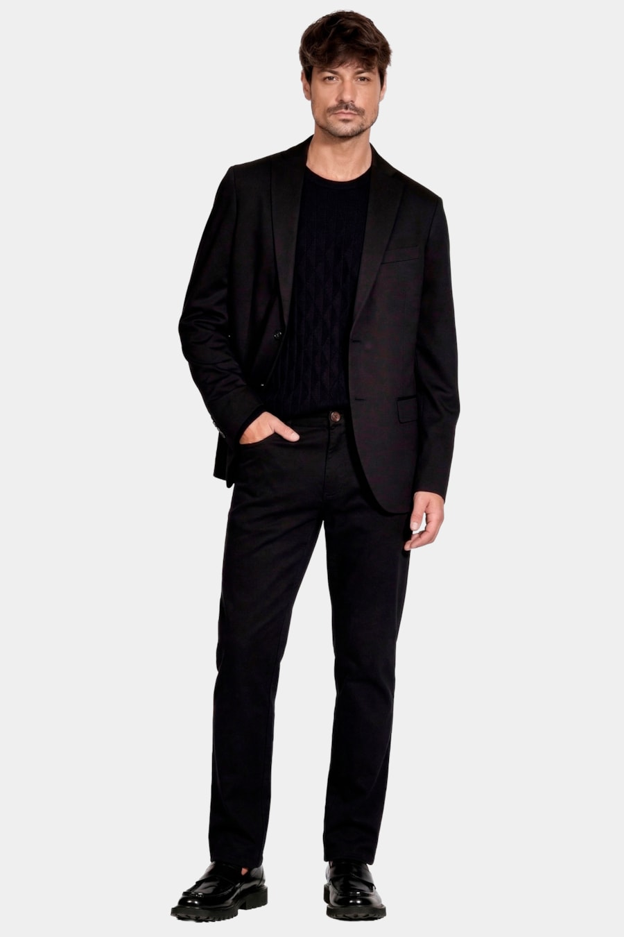 Calça New Slim Twill Classic Preto — foto 2 de 6