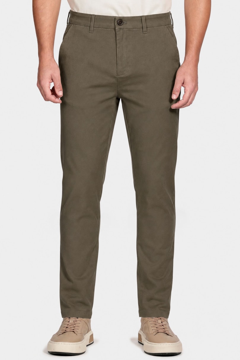 Calça New Slim Twill Classic Verde Militar