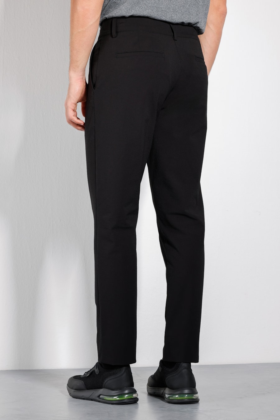Calça Ripstop Com Cós Elástico Preto — foto 3 de 3