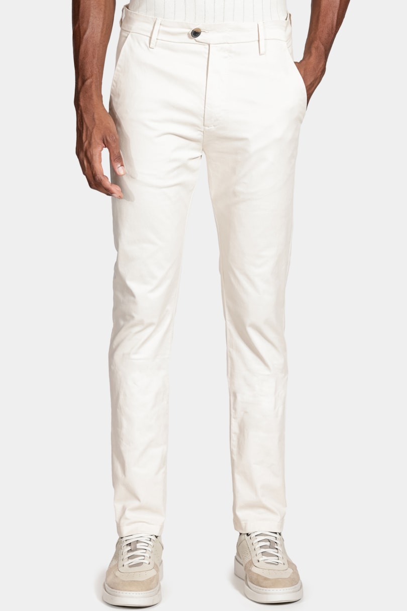 Calça Sarja Slim Alfaiataria Areia