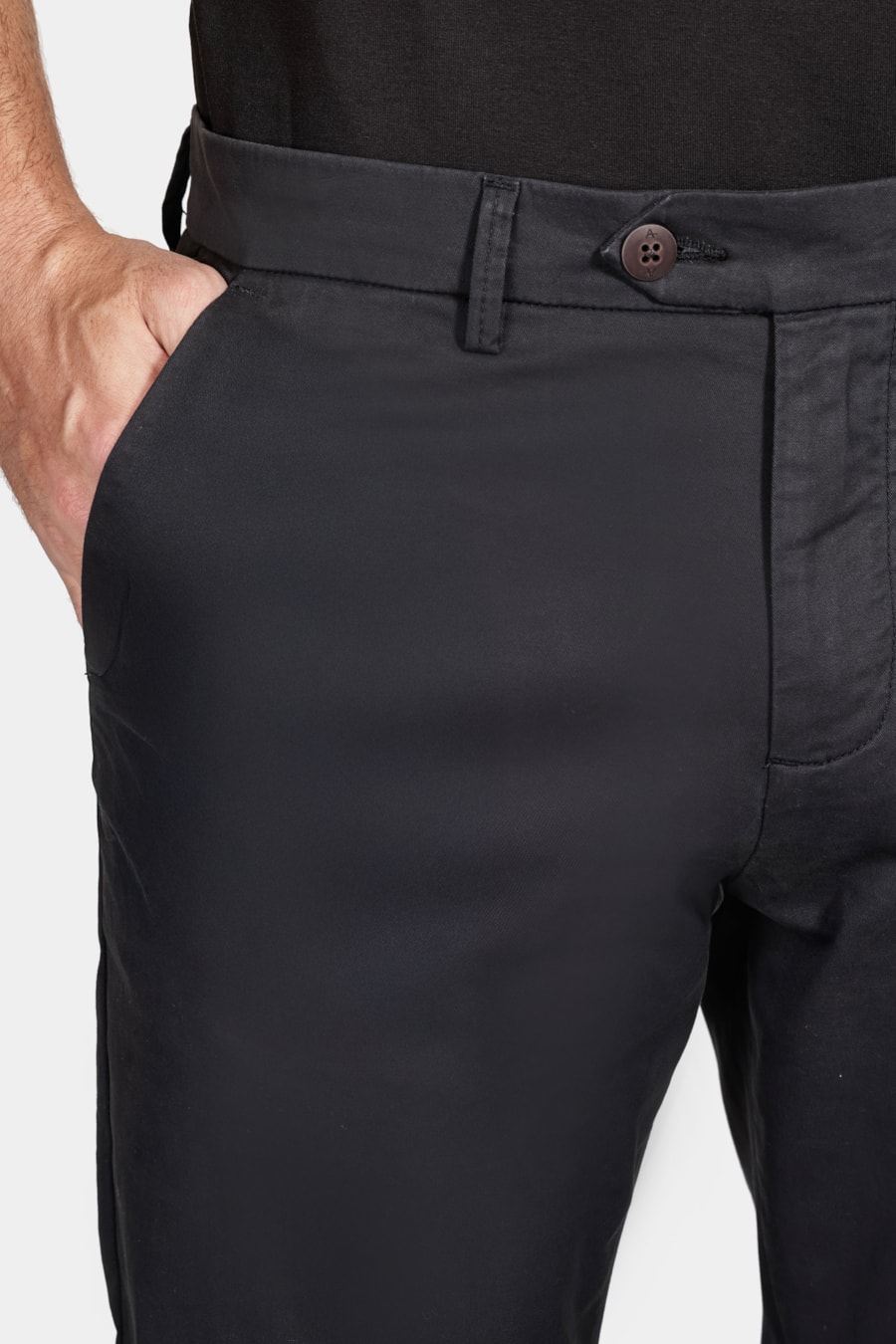 Calça Sarja Slim Alfaiataria Preto — foto 3 de 6