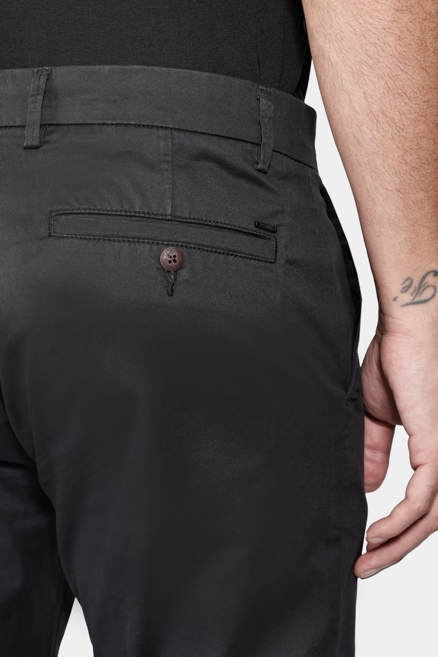 Calça Sarja Slim Alfaiataria Preto — foto 4 de 6