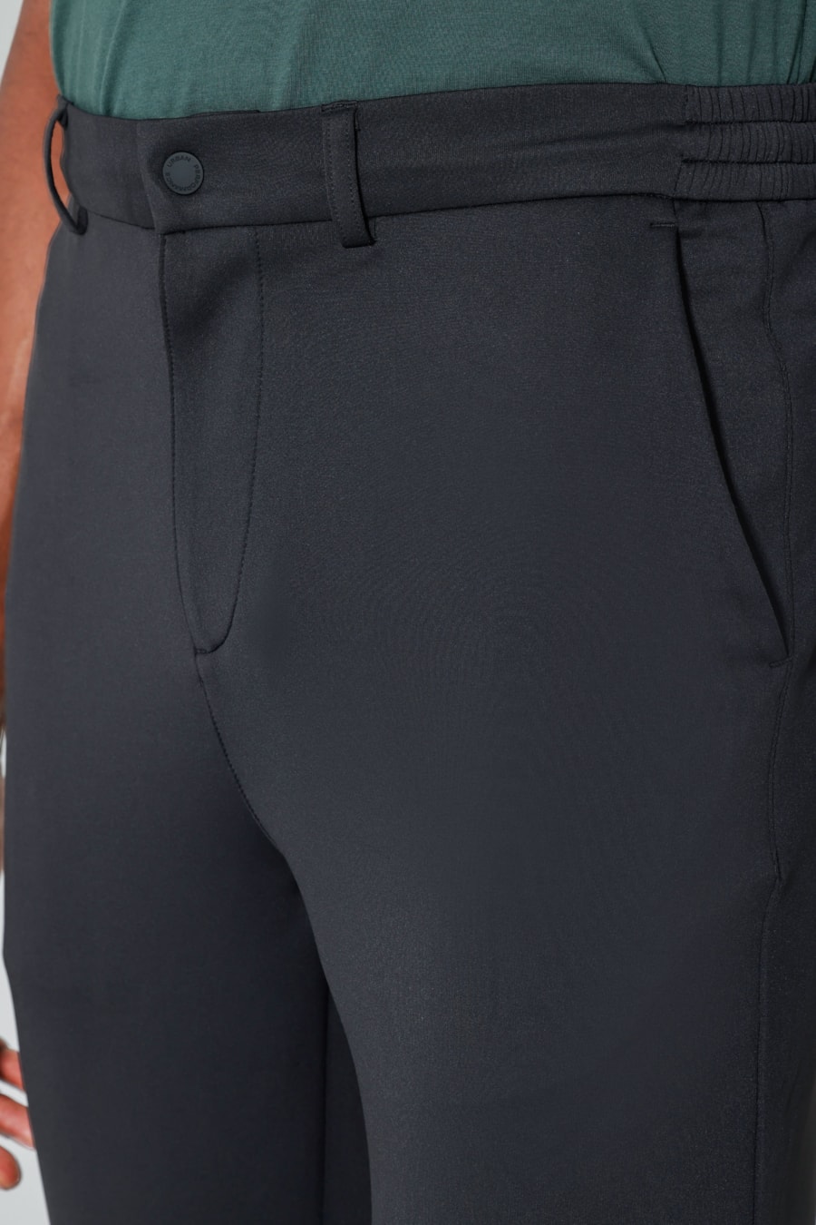 Calça Scuba Super Slim Elástico Lateral Preto — foto 3 de 6