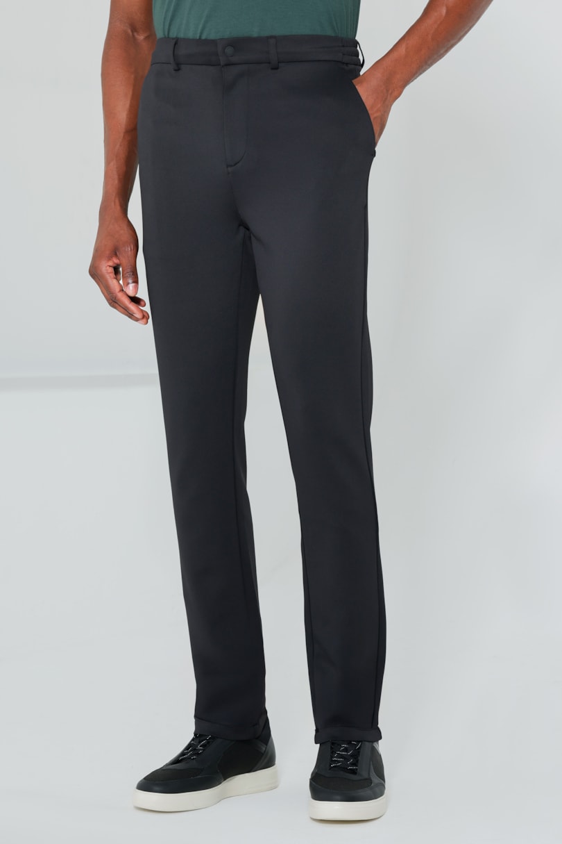 Calça Scuba Super Slim Elástico Lateral Preto