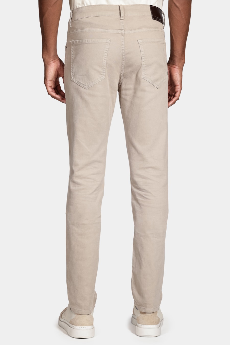 Calça Slim Moletom Color Cáqui — foto 5 de 5