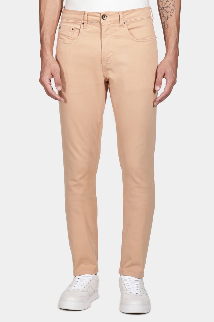 Calça Slim Moletom Color Caramelo — foto 1 de 5