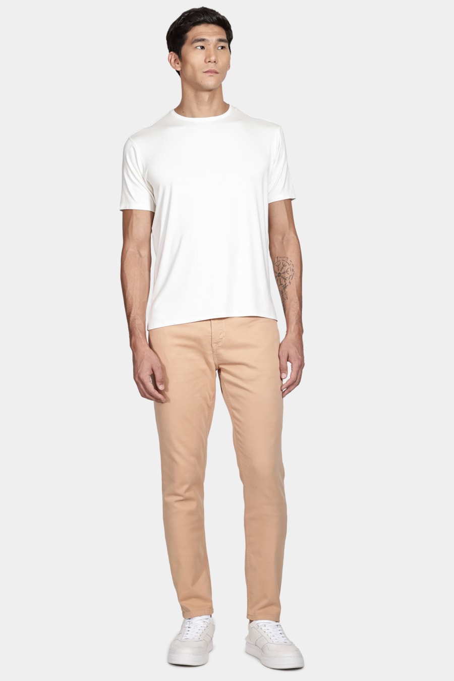 Calça Slim Moletom Color Caramelo — foto 2 de 5