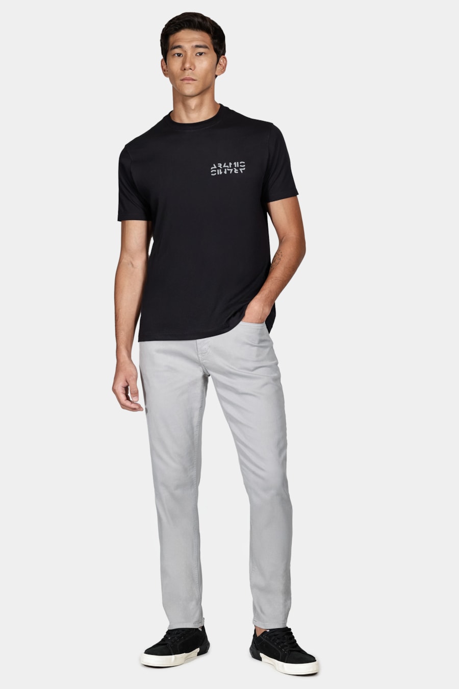 Calça Slim Moletom Color Cinza Prata — foto 2 de 5