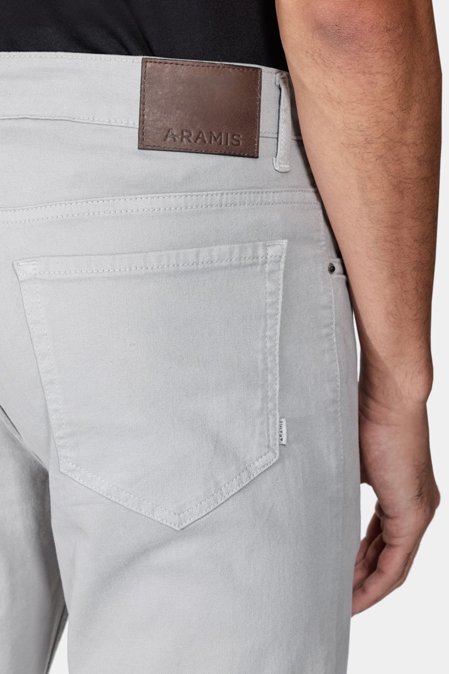 Calça Slim Moletom Color Cinza Prata — foto 4 de 5