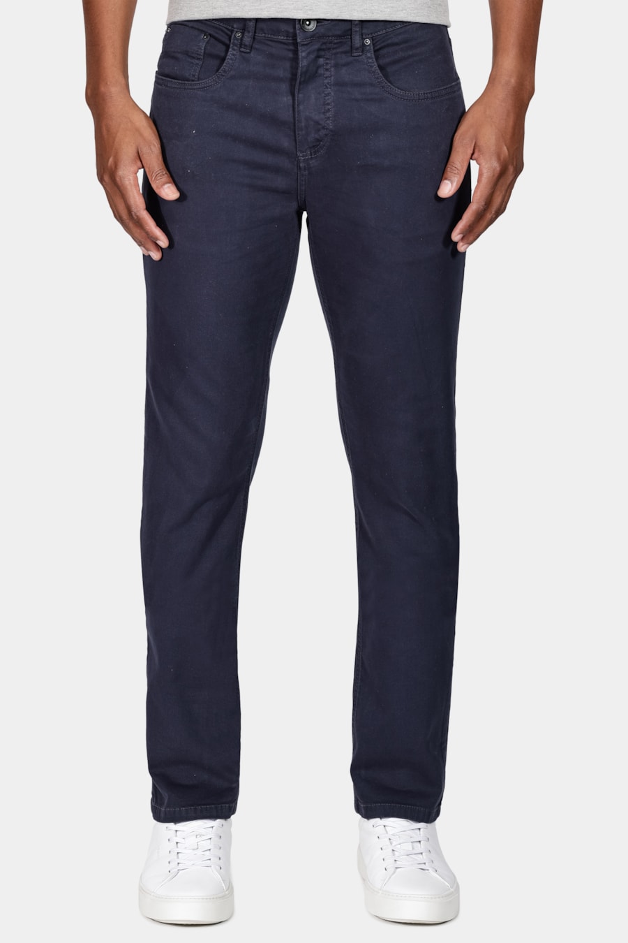 Calça Slim Moletom Color Marinho — foto 1 de 5
