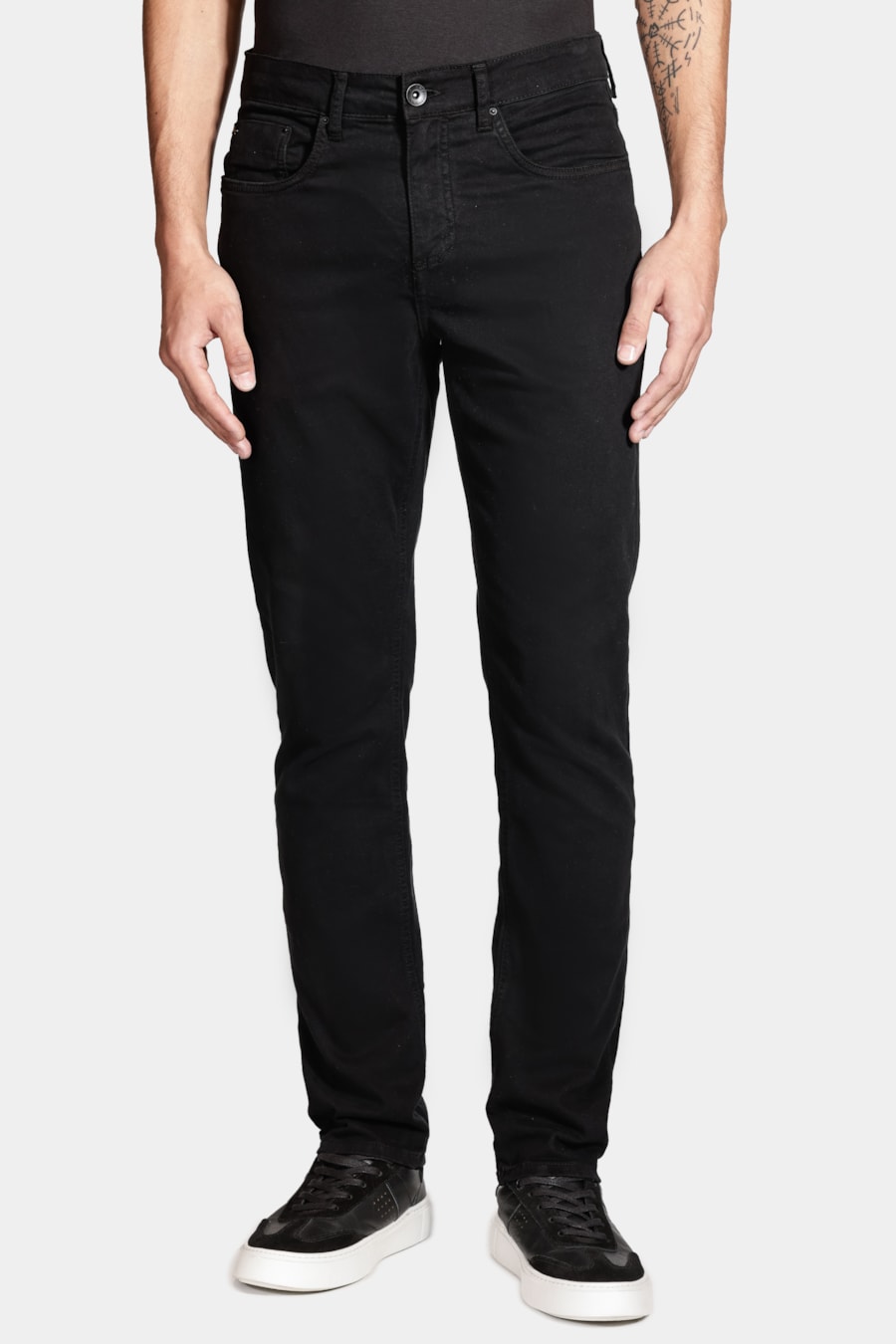 Calça Slim Moletom Color Preto — foto 1 de 5