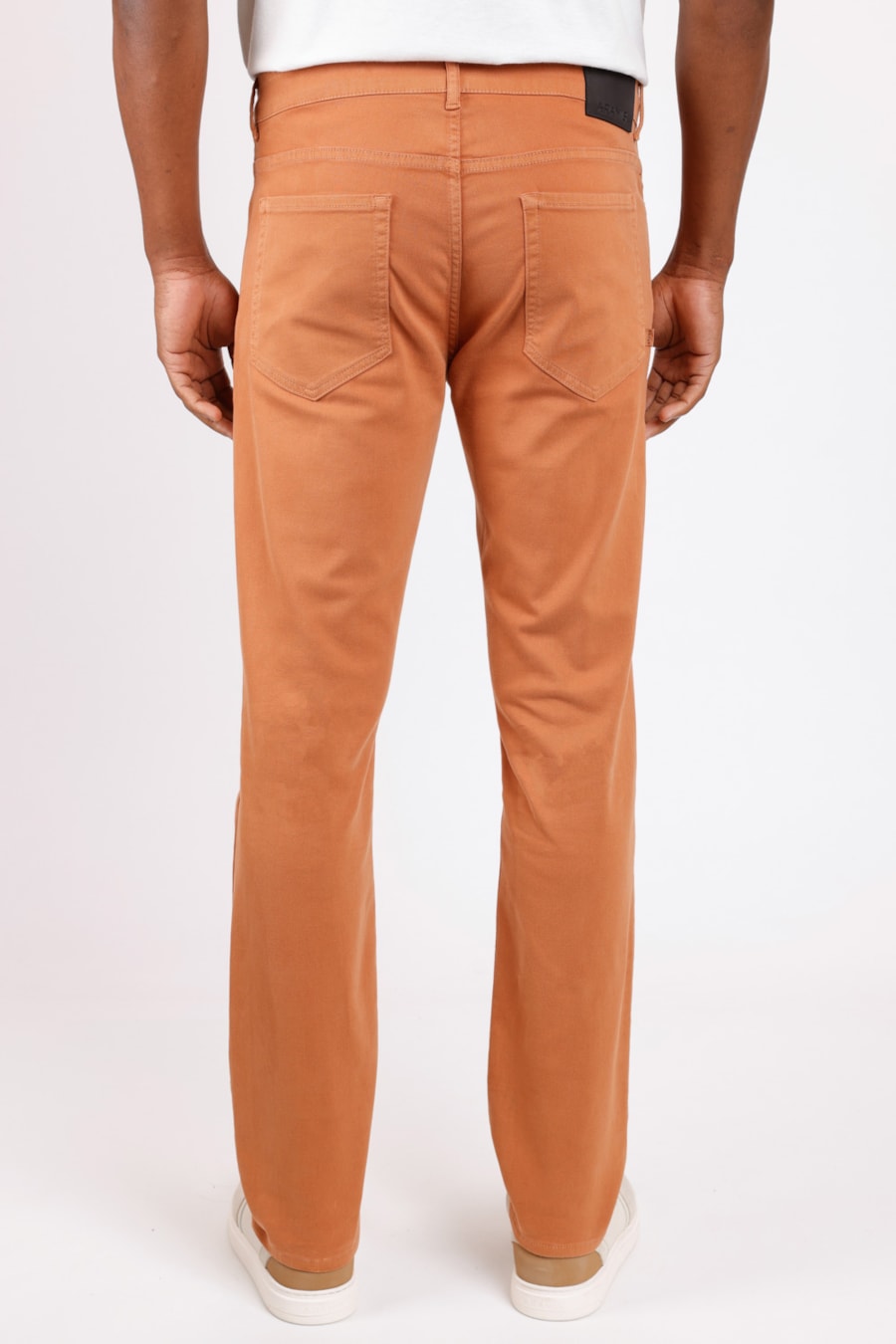 Calça Slim Moletom Color Telha — foto 3 de 3