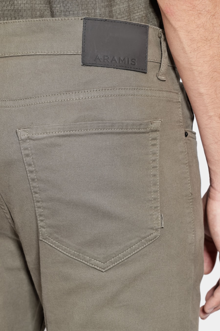 Calça Slim Moletom Color Verde Militar — foto 4 de 6