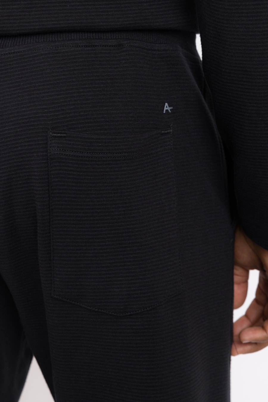 Calça Sport Suedine Canelado Preto — foto 4 de 5