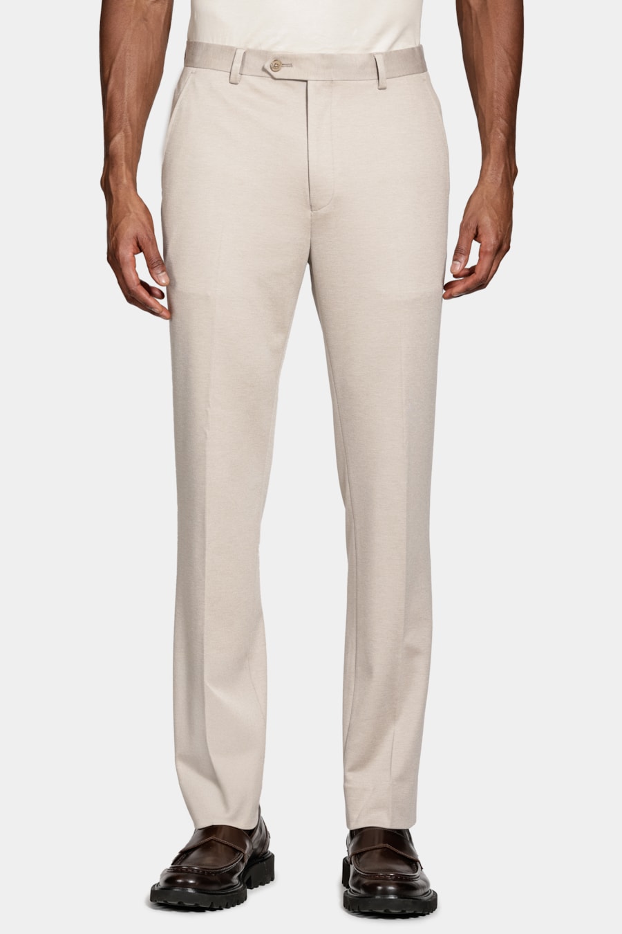 Calça Super Slim Malha Alfaiataria Caqui — foto 1 de 6