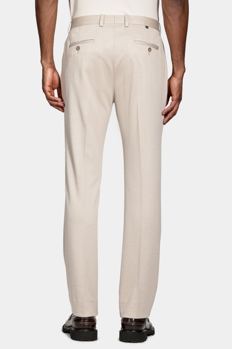 Calça Super Slim Malha Alfaiataria Caqui — foto 5 de 6