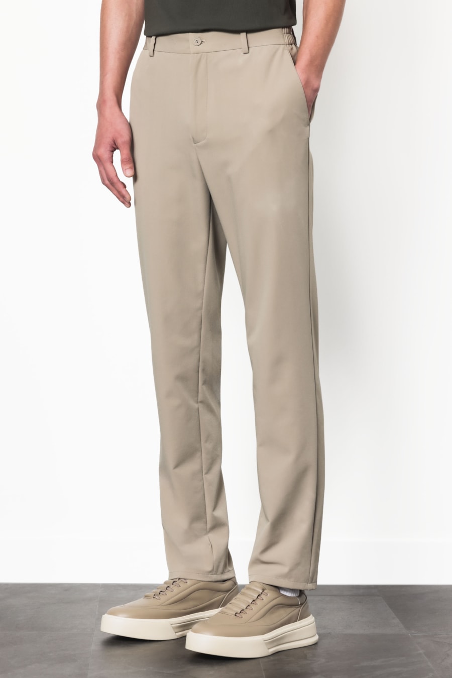 Calça Tech Piquet Bonded Castor — foto 1 de 7