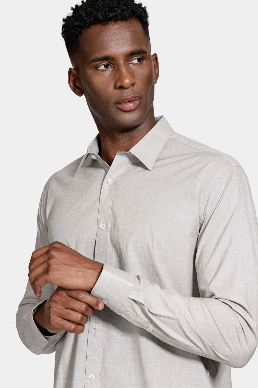 Camisa Algodão Regular Manga Longa Tabaco — foto 3 de 6