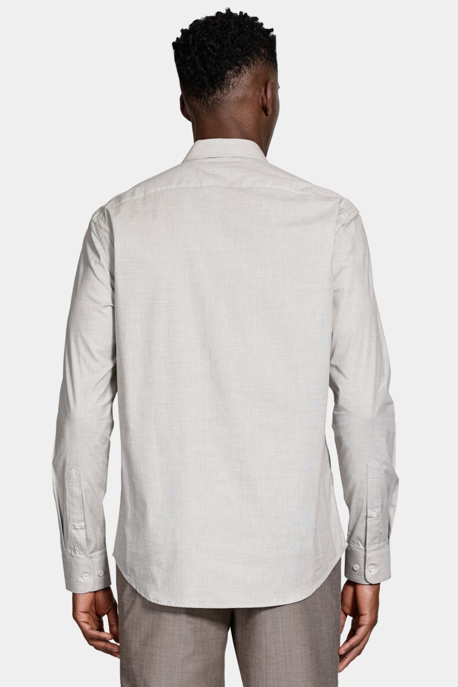 Camisa Algodão Regular Manga Longa Tabaco — foto 4 de 6