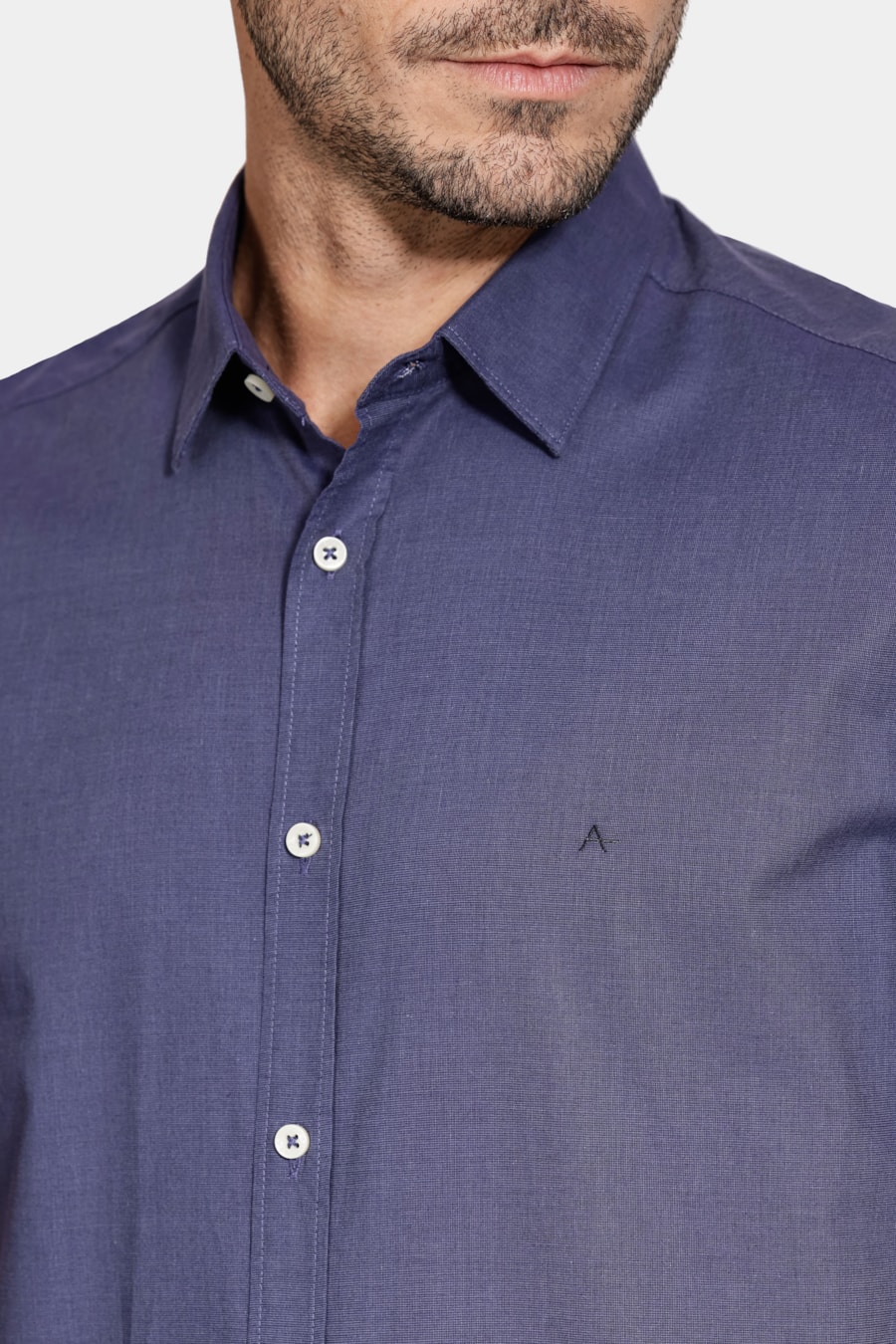 Camisa Aramis Manga Curta Modal Boa Vista Marinho — foto 3 de 6