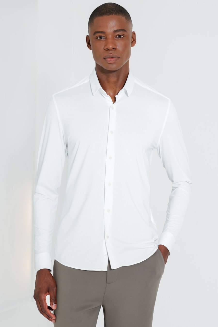 Camisa Bold Manga Longa Branco — foto 1 de 7