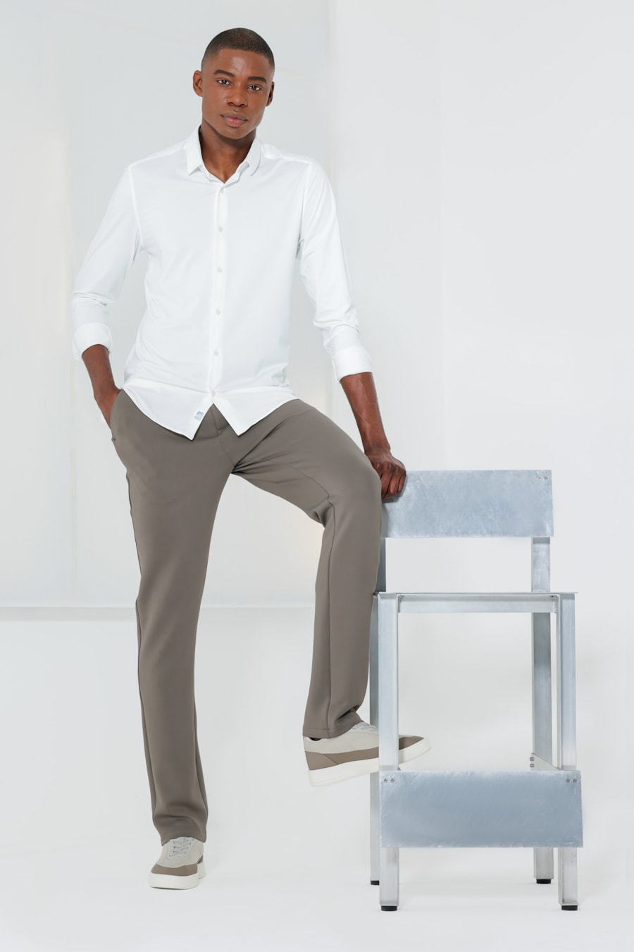 Camisa Bold Manga Longa Branco — foto 2 de 7