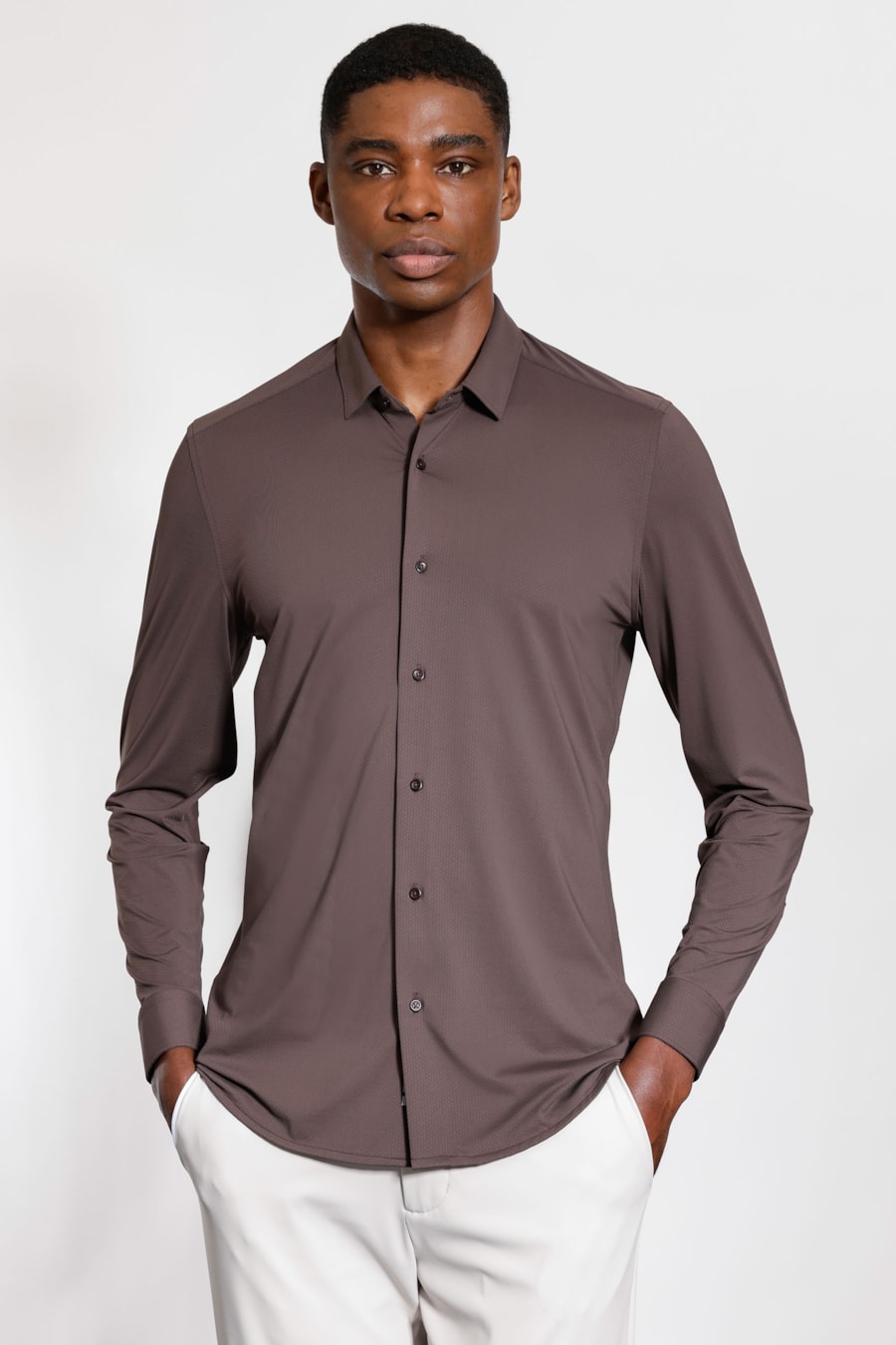Camisa Bold Manga Longa Chocolate — foto 1 de 5