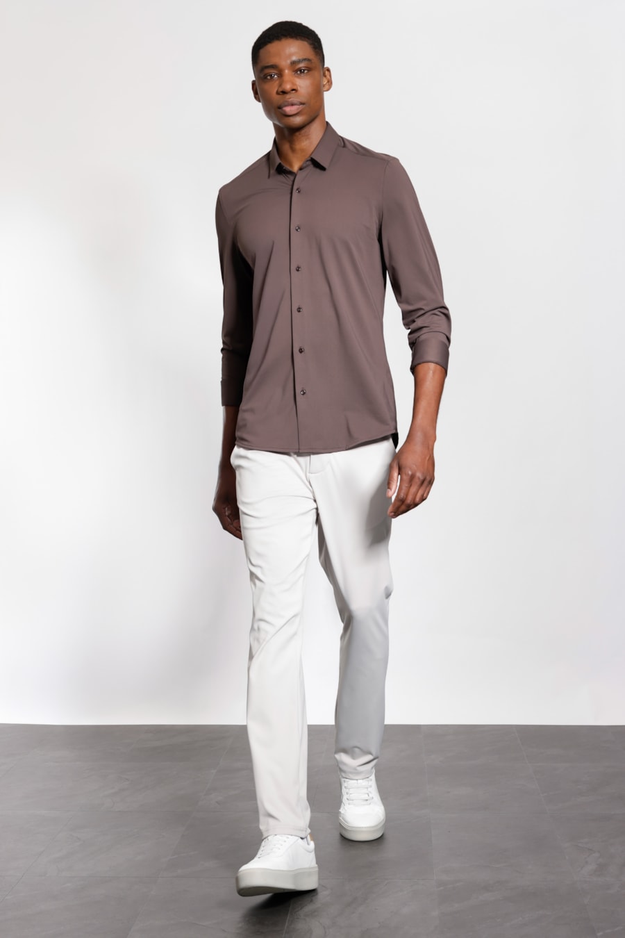 Camisa Bold Manga Longa Chocolate — foto 2 de 5