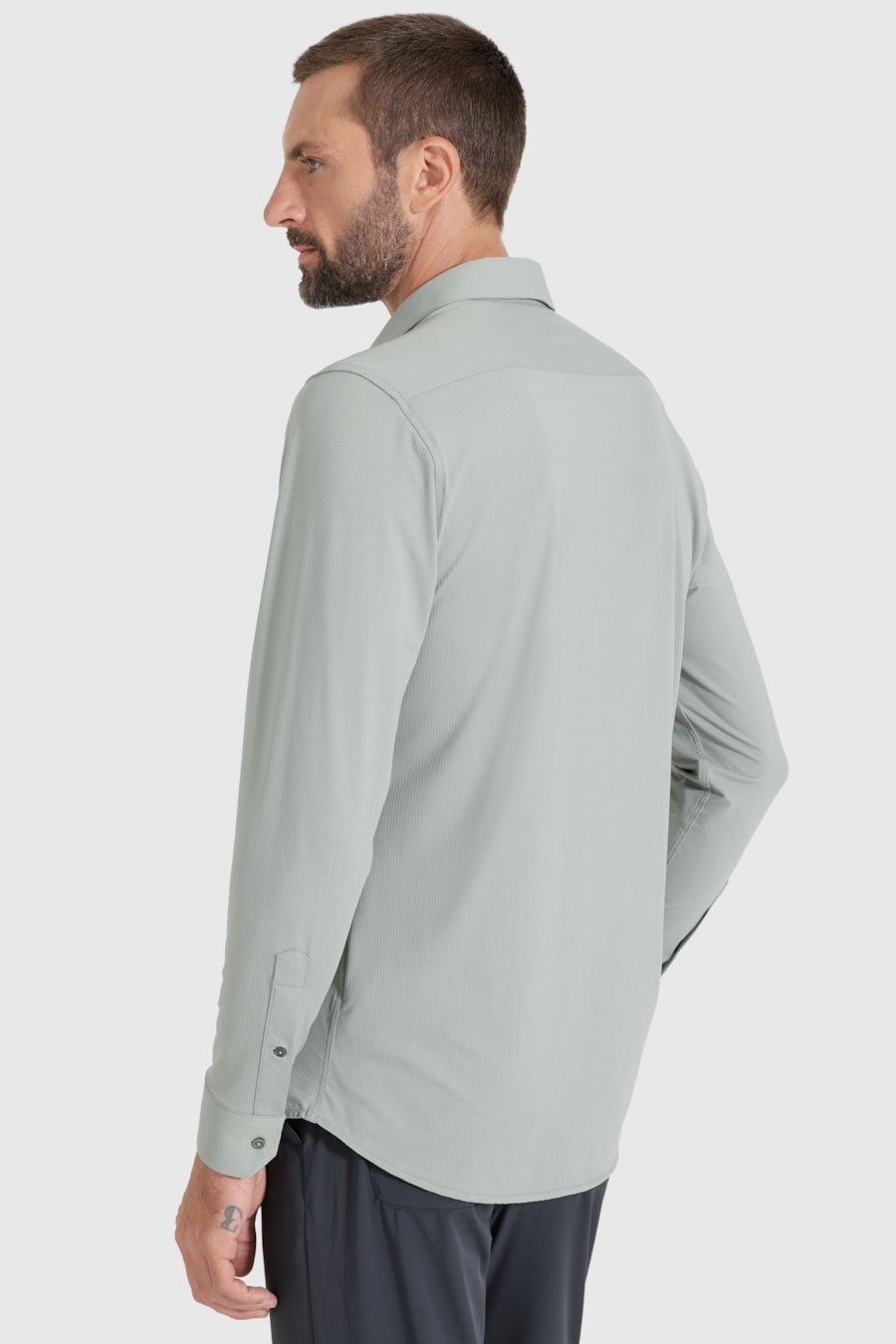 Camisa Bold Manga Longa Verde Pistache — foto 4 de 6