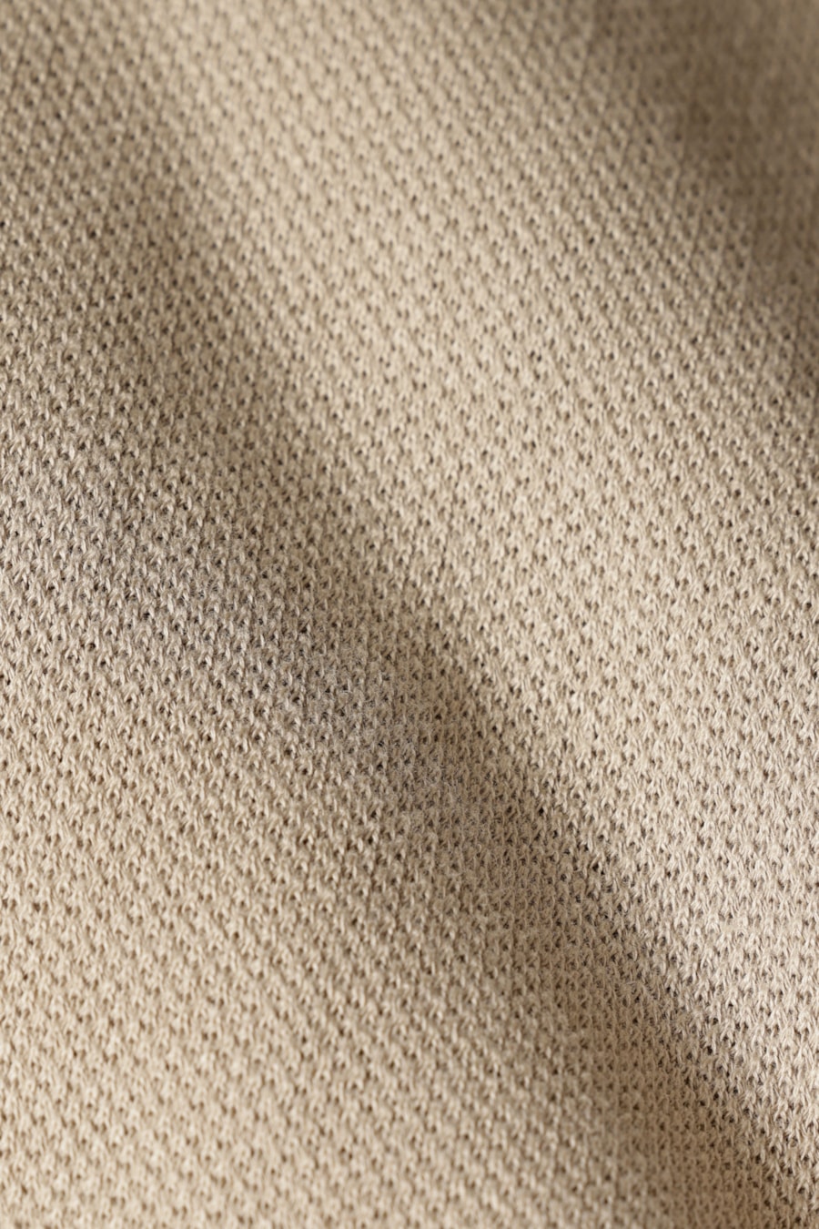 Camisa Bowling Piquet Tricot Areia — foto 6 de 6