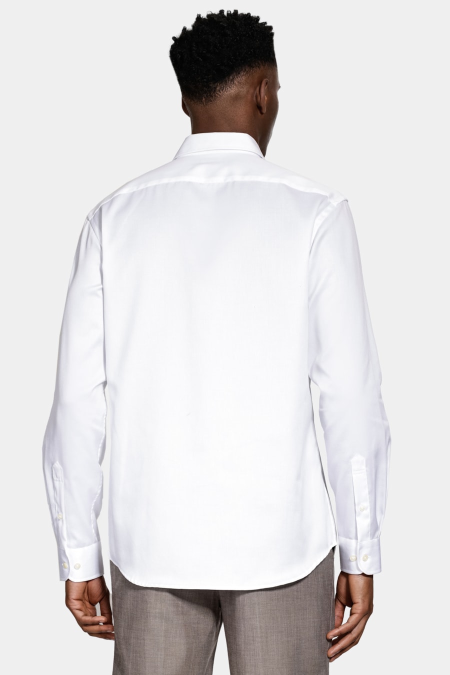 Camisa de Algodão Color Fix Manga Longa Branco — foto 4 de 5