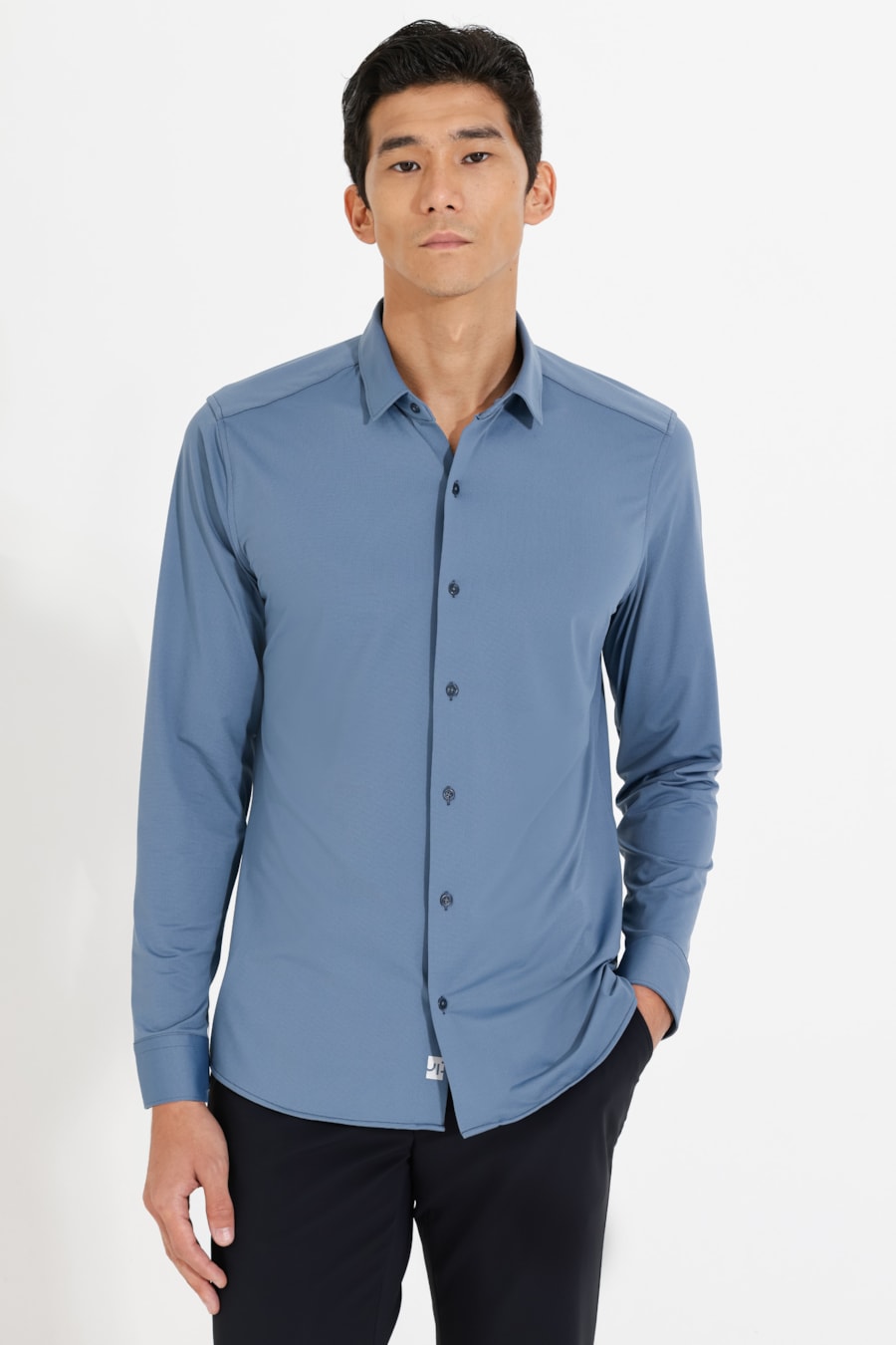 Camisa Energy Boost Manga Longa Azul Indigo — foto 1 de 5