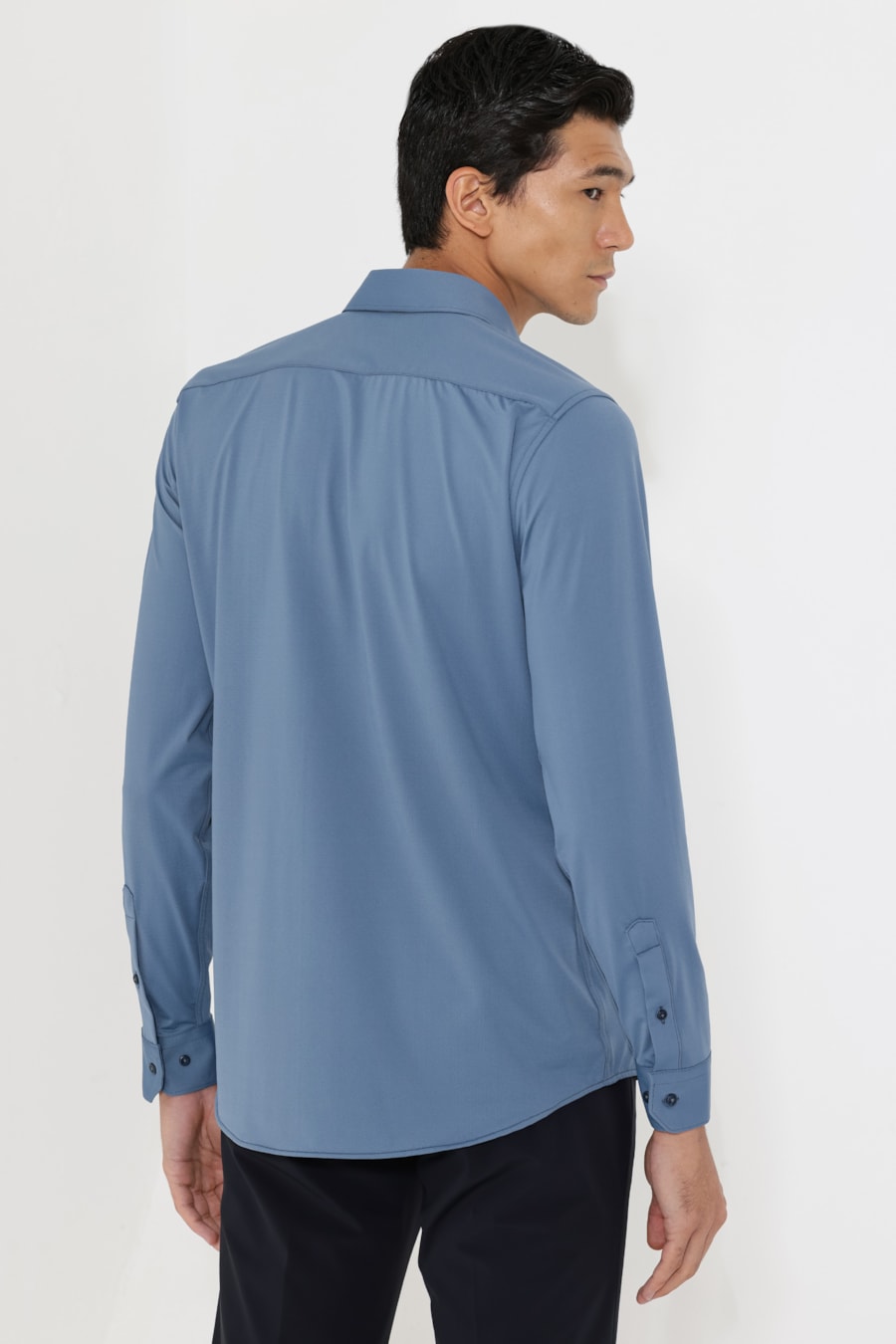 Camisa Energy Boost Manga Longa Azul Indigo — foto 4 de 5