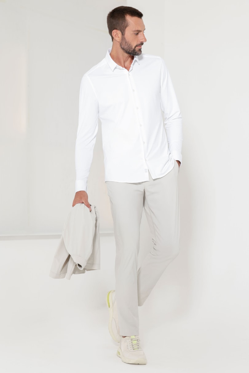 Camisa Energy Boost Manga Longa Branco