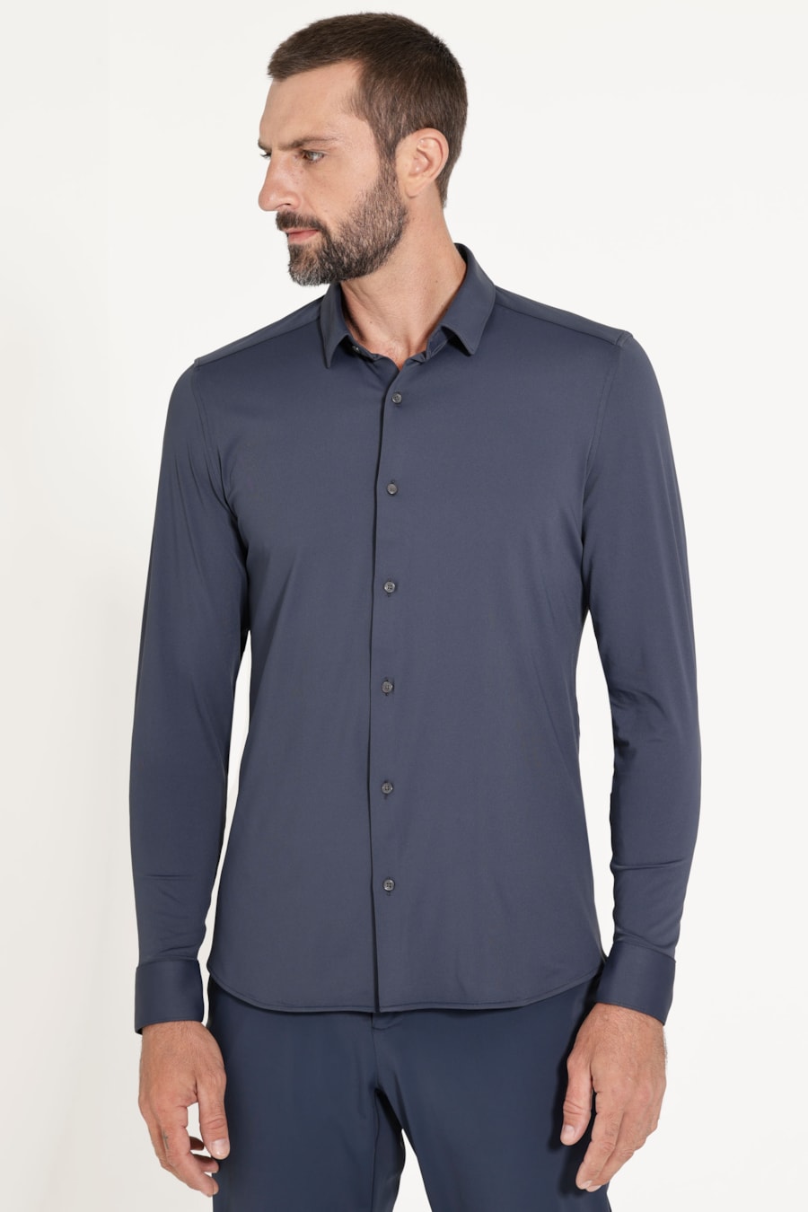 Camisa Flex Defense Manga Longa Marinho — foto 1 de 6
