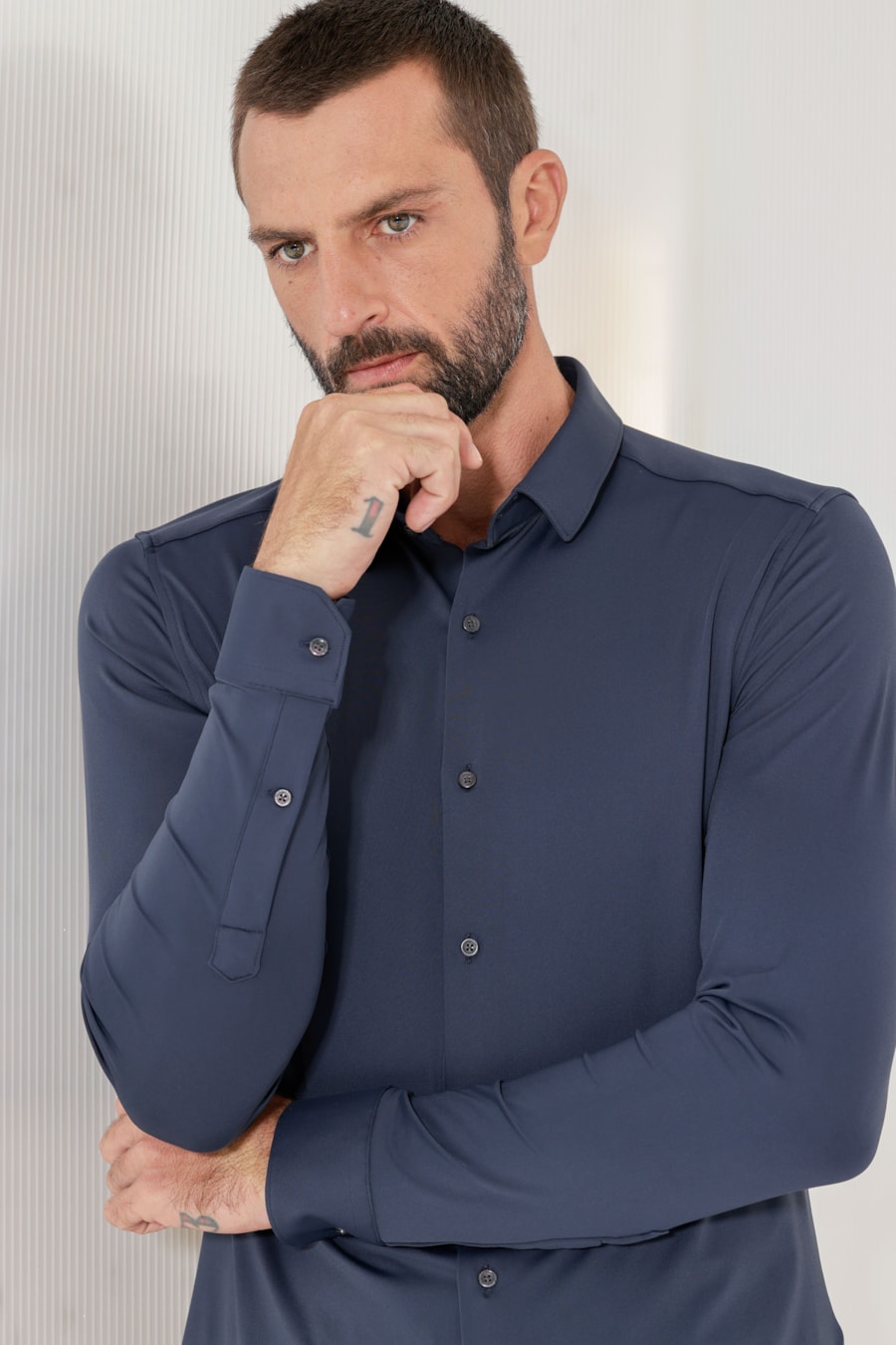 Camisa Flex Defense Manga Longa Marinho — foto 3 de 6