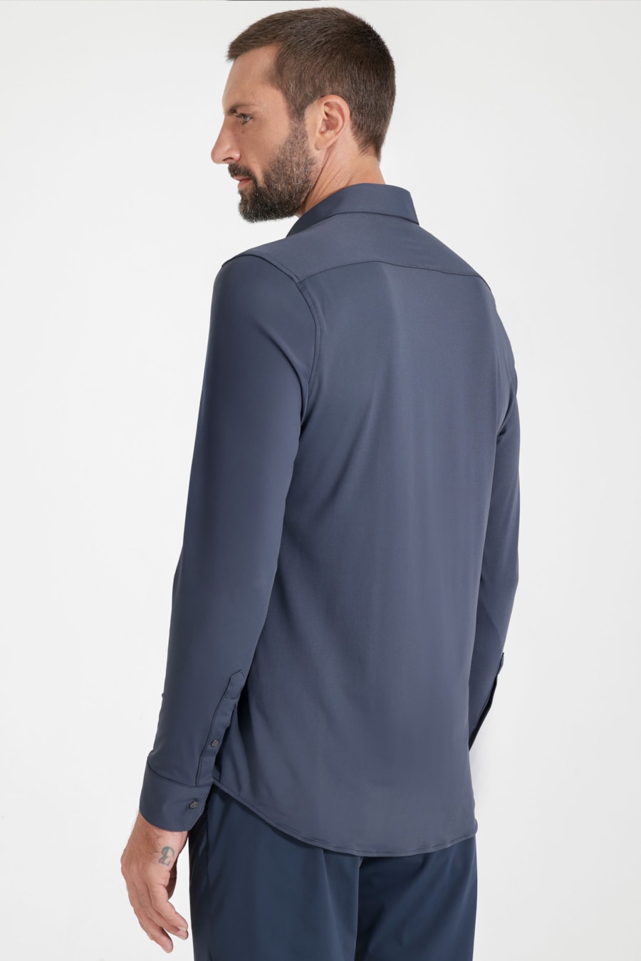 Camisa Flex Defense Manga Longa Marinho — foto 4 de 6