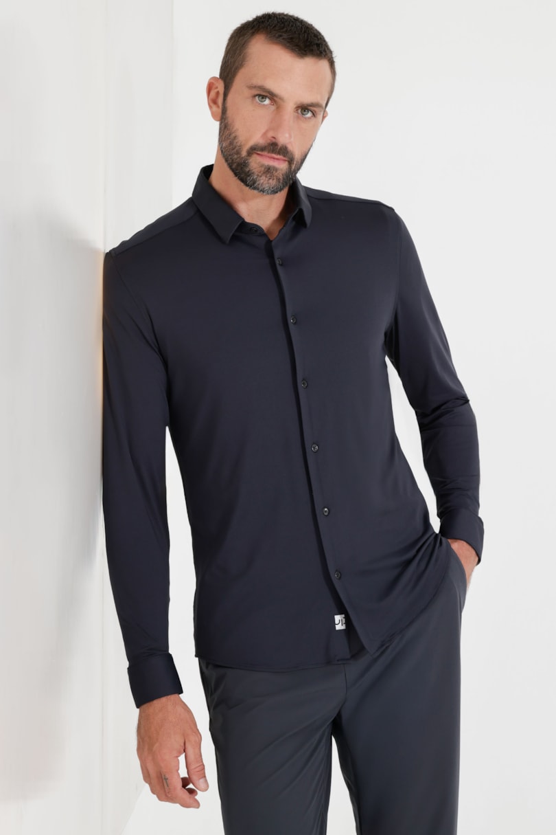 Camisa Flex Defense Manga Longa Preto