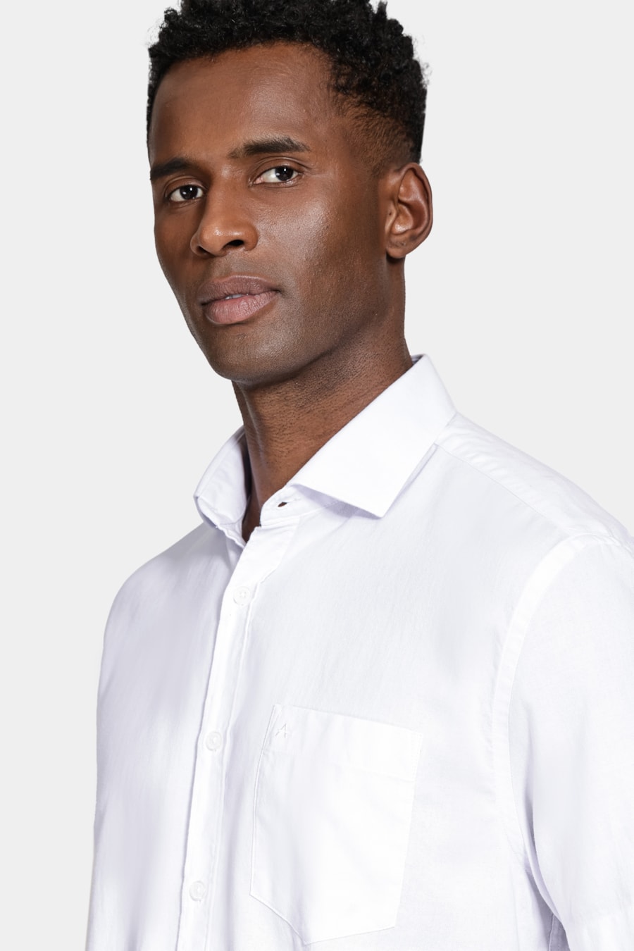 Camisa Manga Curta Algodão Branco — foto 3 de 6