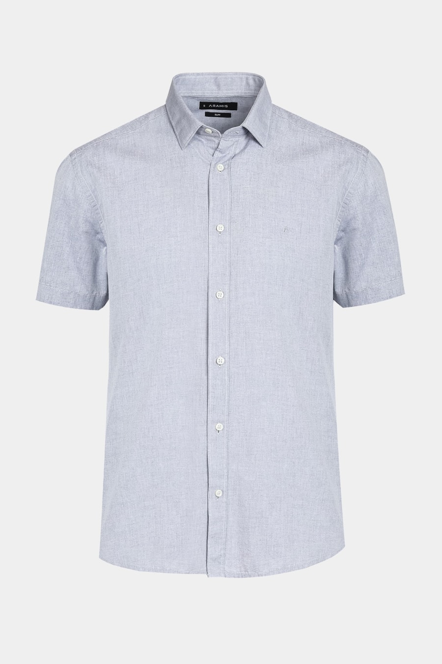 Camisa Manga Curta Algodão Liso Willis Azul