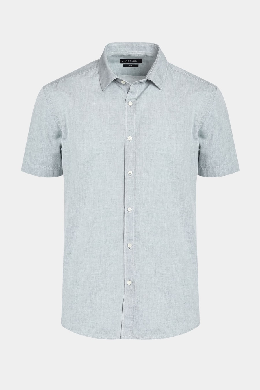 Camisa Manga Curta Algodão Liso Willis Verde Escuro