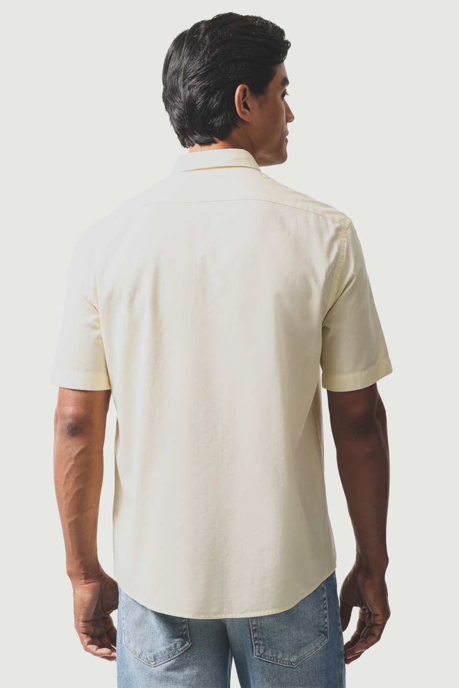 Camisa Manga Curta Algodao Modal Boa Vista Amarelo — foto 4 de 6