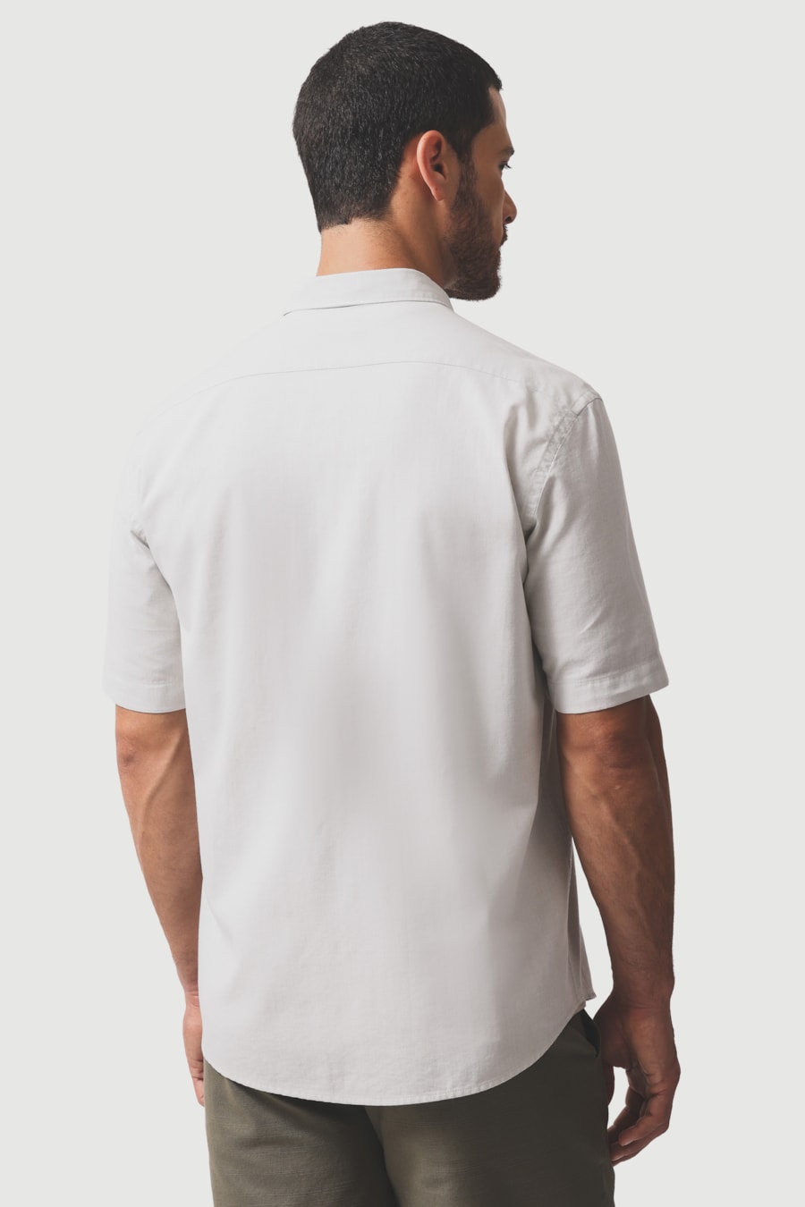 Camisa Manga Curta Algodao Modal Boa Vista Verde Maca — foto 4 de 6