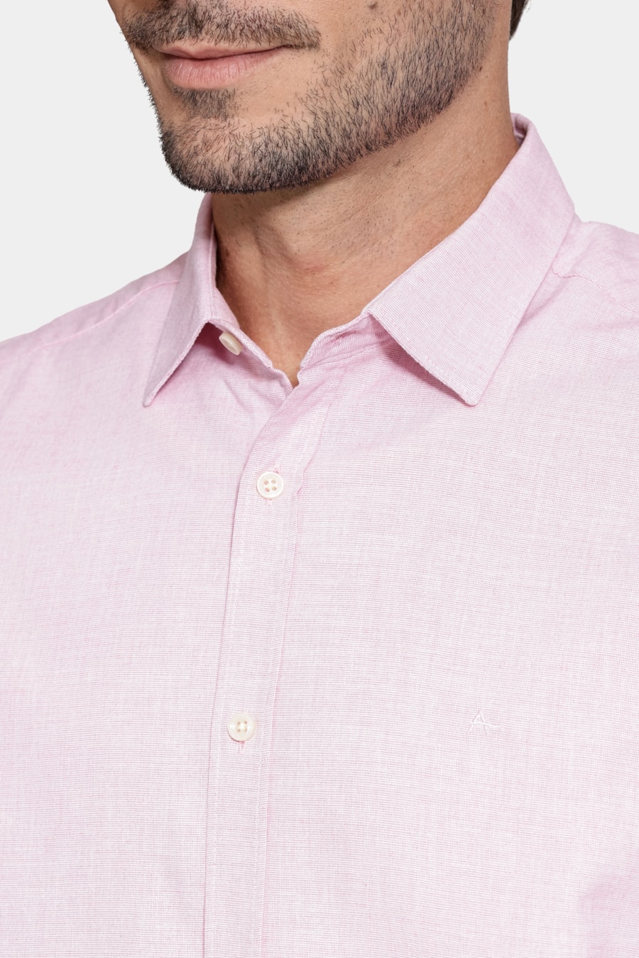 Camisa Manga Curta Algodão Modal Pink — foto 3 de 6
