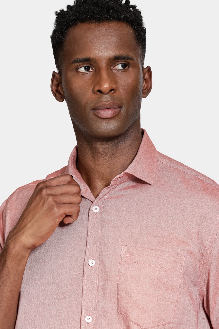 Camisa Manga Curta Algodão Telha — foto 3 de 6
