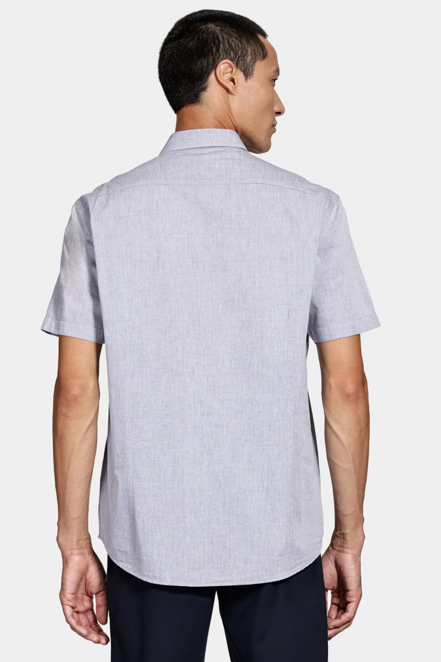 Camisa Manga Curta Algodão Willis Azul — foto 4 de 6
