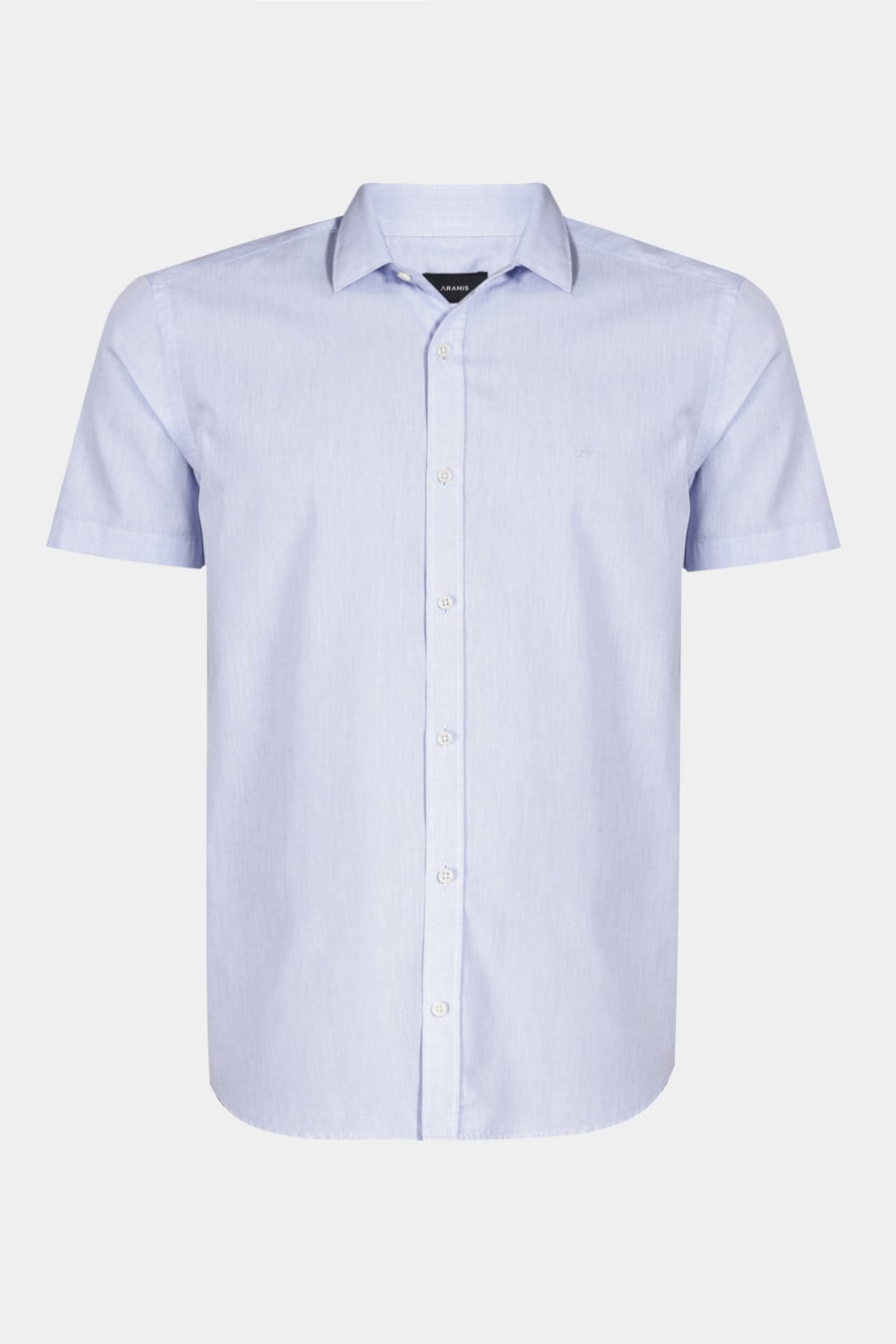 Camisa Manga Curta Algodão Willis Azul Celeste — foto 5 de 5