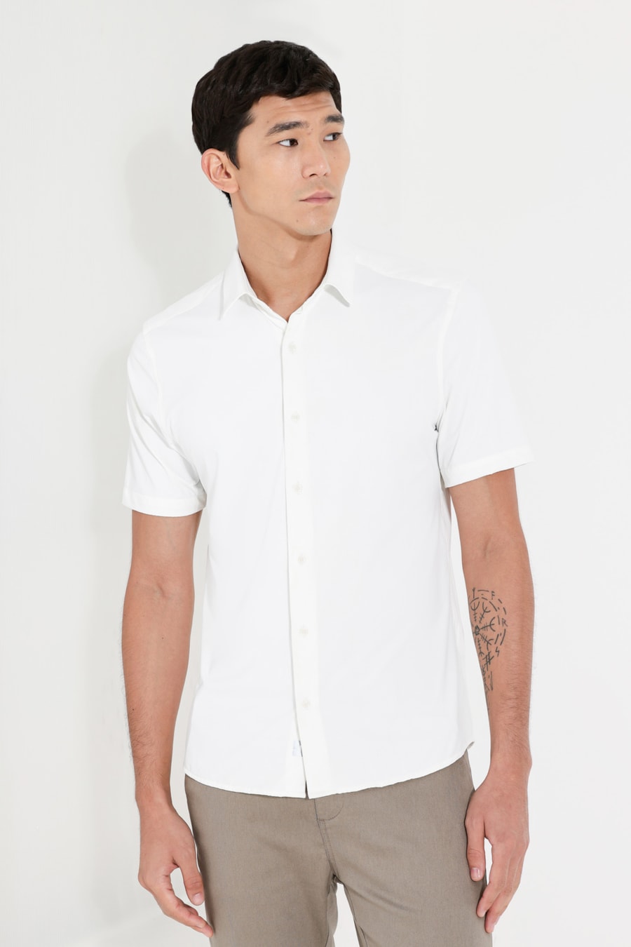 Camisa Manga Curta Bold Everyday Branco — foto 1 de 8